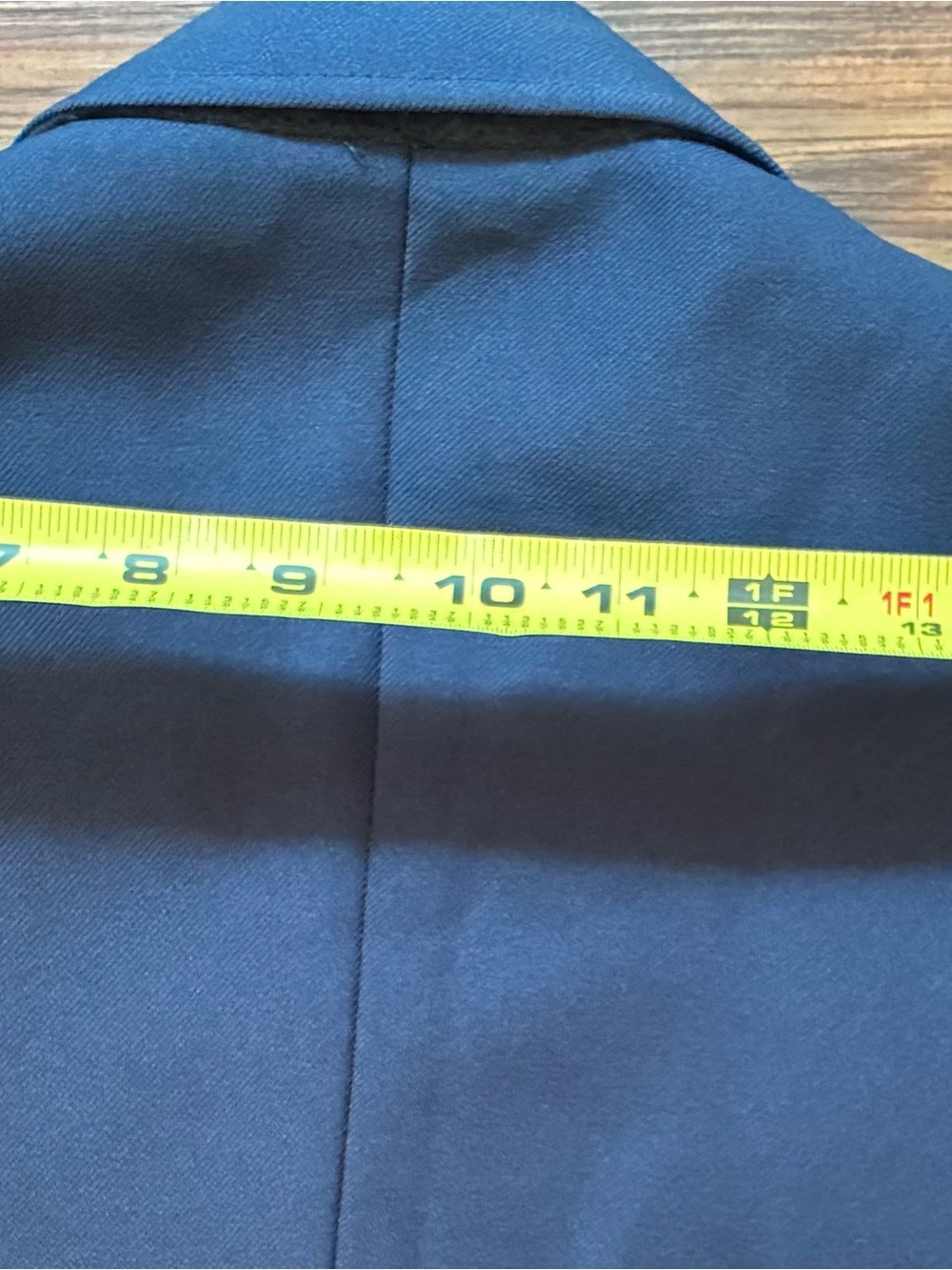 Vintage 1990 USAF Senior Airman E4 Dress Blue Military Coat 41R - Picture 9 of 16